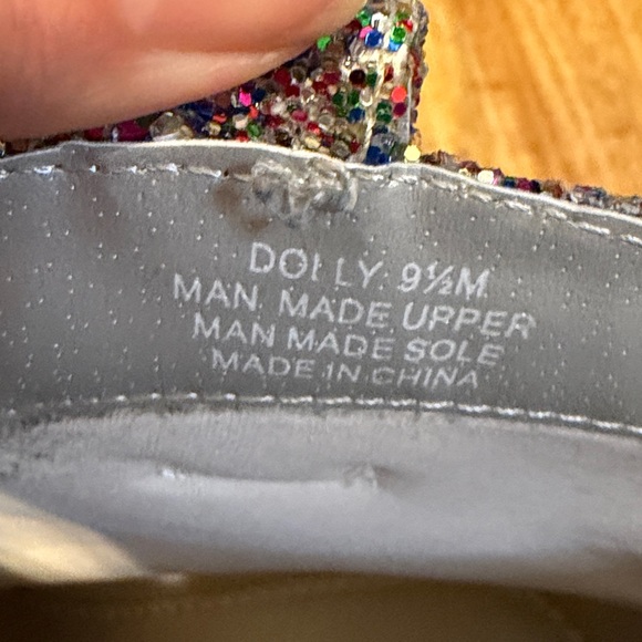 Crown & Ivy women’s 9.5 boots ankle bootie  sparkle glitter Multicolor dolly - Picture 4 of 6